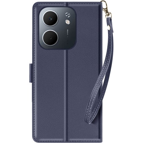 AVIZAR Denarnica etui za Oppo A5x z zapestnim trakom in funkcijo stojala za video, Modra noč, (5000189721) Cene