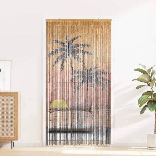  Zavjesa za vrata protiv kukaca Otisak palme 100x200 cm bambus Slike