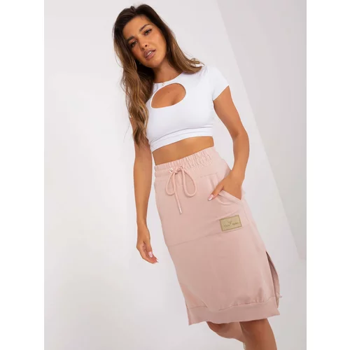 Fashion Hunters Dusty pink tracksuit skirt with pocket OCH BELLA