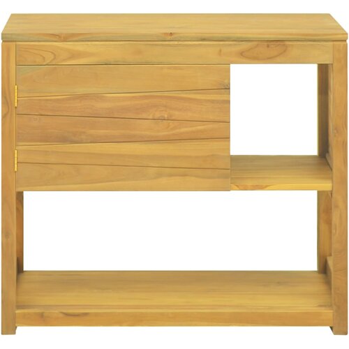Maison Chic Kopalniška omarica - Kopalniški kabinet 85x40x75 cm trdna tikovina, (21794623) Cene