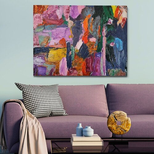 Wallity OP538180111 - 100140 multicolor decorative oil painting Cene