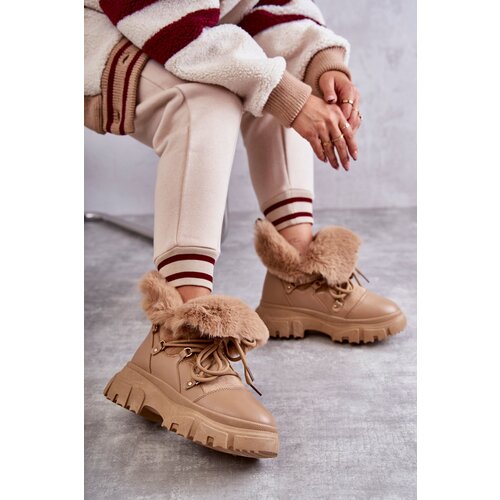 Boto Warm Boots Trappers Dark beige Charles Cene