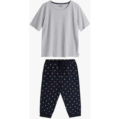 Atlantic Women's pyjamas - navy blue/grey Slike
