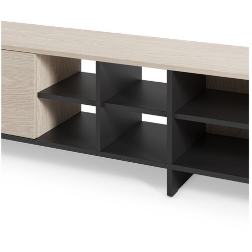 Marckeric Crna TV komoda 230x44x36 cm Cequoia &amp;ndash; Slike