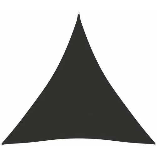 vidaXL Senčno jadro oksford blago trikotno 4,5x4,5x4,5 m antracitno, (20729263)