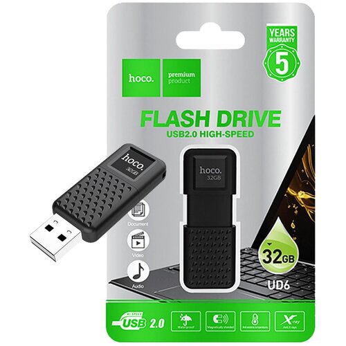 hoco. USB Flash Drive 32GB, USB 2.0, crni – UD6 Intelligent/32GB Cijene