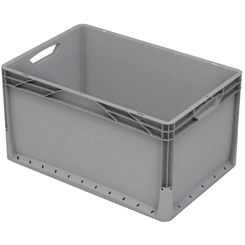 Eurobox-System zaboj s polnimi stenami 60 x 40 x 32 cm siv Slike