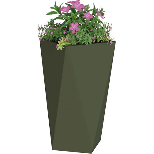  Sadilica 2 pcs Maslinasto zelena 40 x 40 x 75 cm Čelik Slike