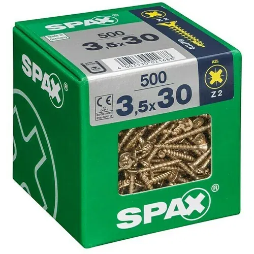 SPAX Univerzalni vijak (3,5 x 30 mm, Puni navoj, 500 Kom.)