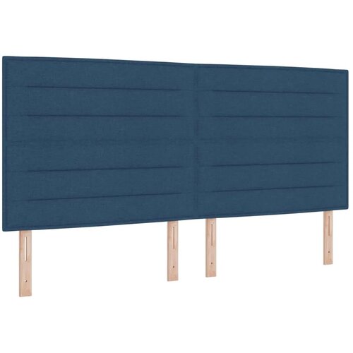  Boxspring krevet s madracem Plava 200 x 200 cm Tkanina - Plava 200 x 200 cm Dizajn linija Slike
