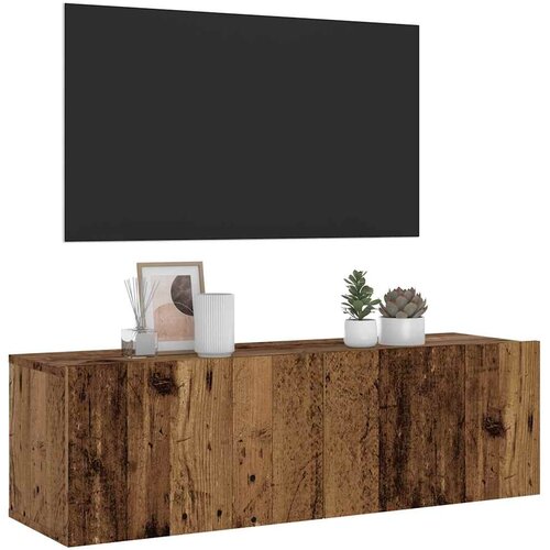  Zidni TV ormarić staro drvo 100x30x30 cm konstruirano drvo Cene