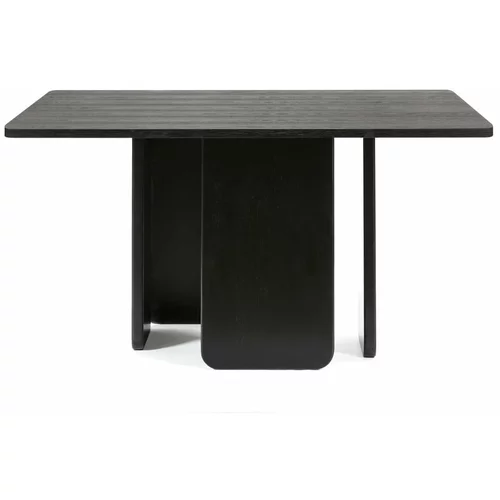 Teulat Črna jedilna miza Arq, 137 x 137 cm