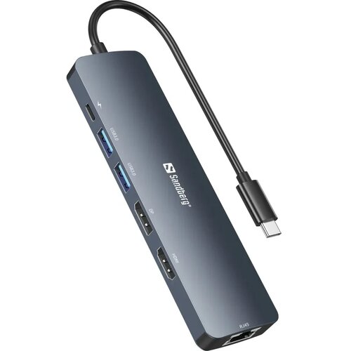 Sandberg Docking station USB-C - HDMIDPLAN2xUSB 3.0USB C PD 100W 136-43 Slike