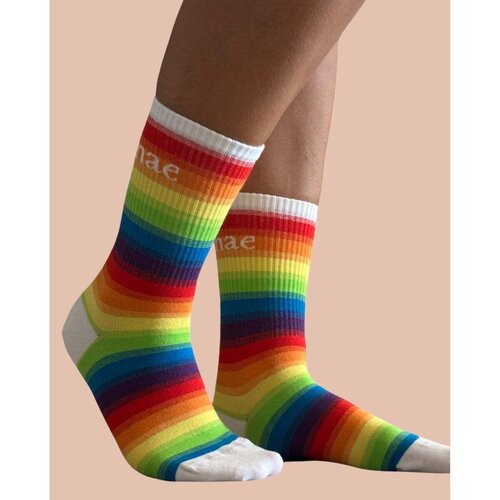 Nae Vegan Shoes Nogavice Love is Love Rainbow Sock pisana Cene
