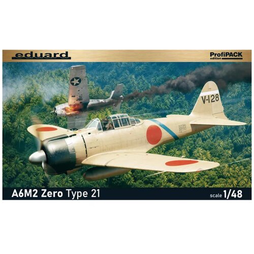 Eduard model kit aircraft - 1:48 A6M2 zero type 21 Cene