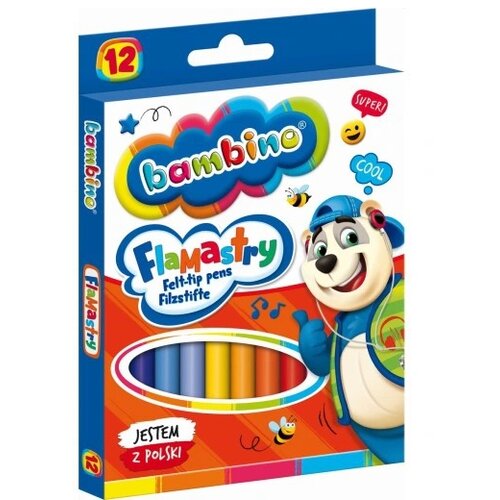 Bambino Komplet 12 Barvnih Flomastrov (22138275) Slike