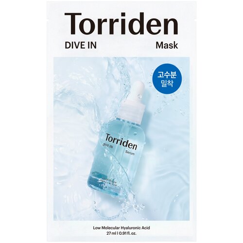 Torriden dive in low molecular hyaluronic acid mask 27ml Slike