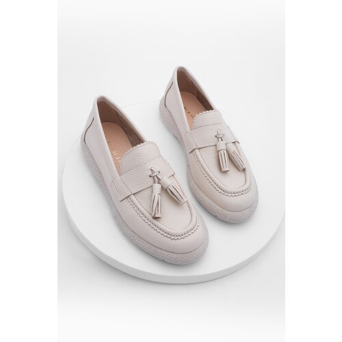 Marjin Women's Loafer Casual Shoes Zerba Beige Slike