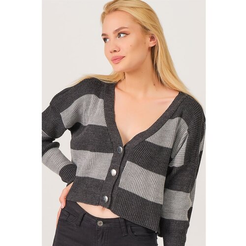 Dewberry Z3008 LADIES CARDIGAN-OUTDOOR ANTHRACITE Slike