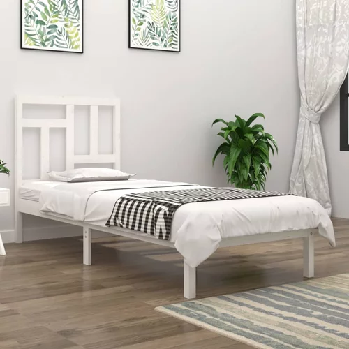  za krevet od masivne borovine bijeli 90 x 200 cm