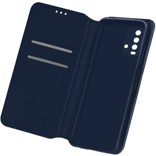 AVIZAR Ovitek za Xiaomi Redmi 9T, držalo za kartice in podpora za video, magnetni preklop - polnocno modra, (20719222) Cene