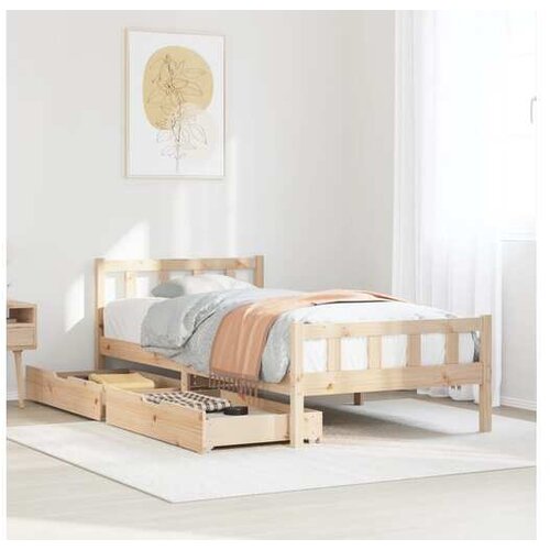 vidaXL Okvir kreveta bez madraca 100x200 cm konstruirano drvo Cijene