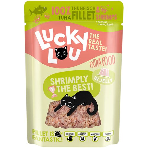 Lucky Lou Extra Food 12 x 70 g - Tuna i kozice u želeu Cijene