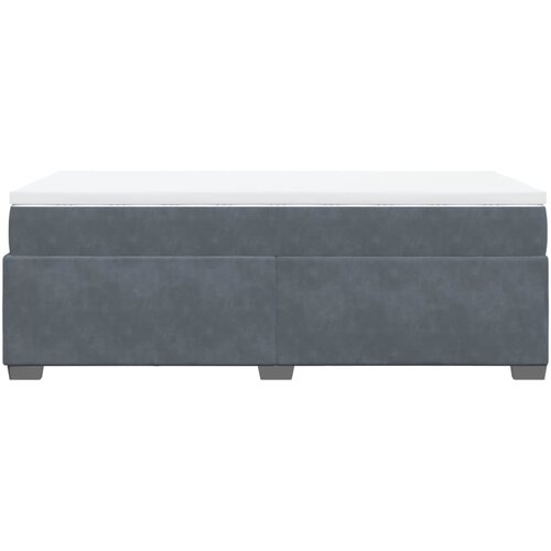 Box spring krevet s madracem tamnosivi 80 x 200 cm bar&amp;scaron;unasti Slike