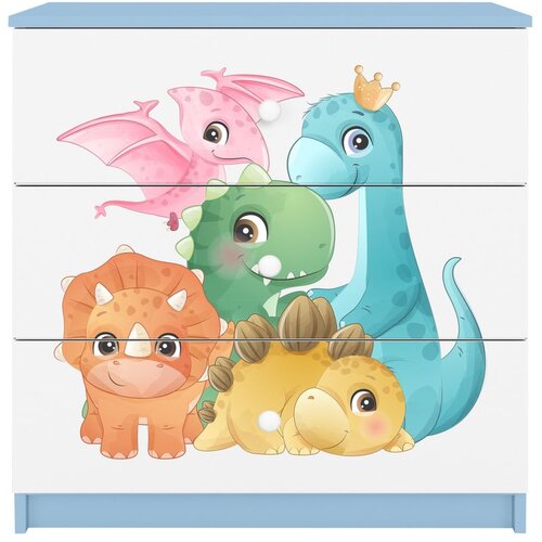  Dječja komoda - DINOSAURI - plava Slike