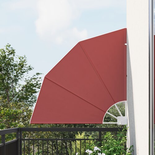 vidaXL Zaslon za zasebnost na balkonu Terakota 115 x 115 cm blago Cene