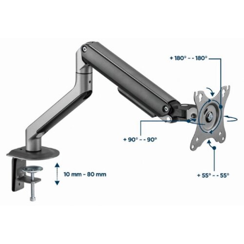 Oblivion gaming oprema MA-DA1-05 Gembird podesivi drzac za monitor, tilt, 17-32 max.9kg (alt. MA-DA1-02) Cene