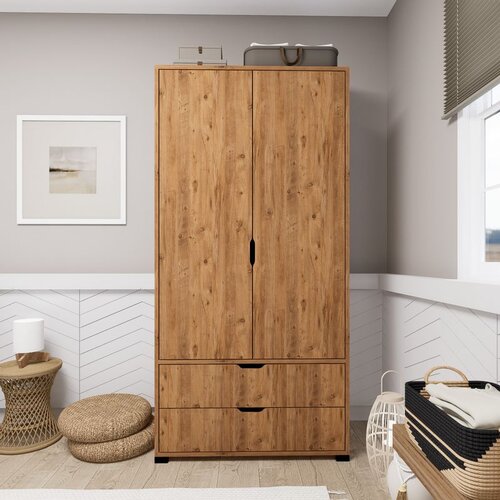 Hanah home atlas 1600-51 atlantic pine wardrobe Cene