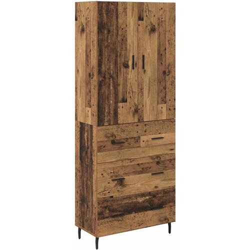 vidaXL Visok predalnik s predalom Star les 69,5 x 34 x 180 cm, (5000107610) Cene