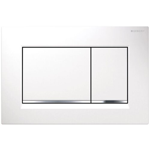 Geberit SIGMA 30 115.883.KJ.1 aktivirna tipka za 2-količinsko splakovanje bela / sijajni krom / bela Cene