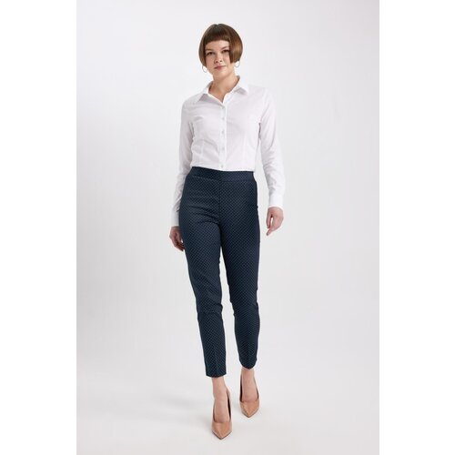 Defacto Cigarette Normal Waist Straight Leg Satin Trousers Slike