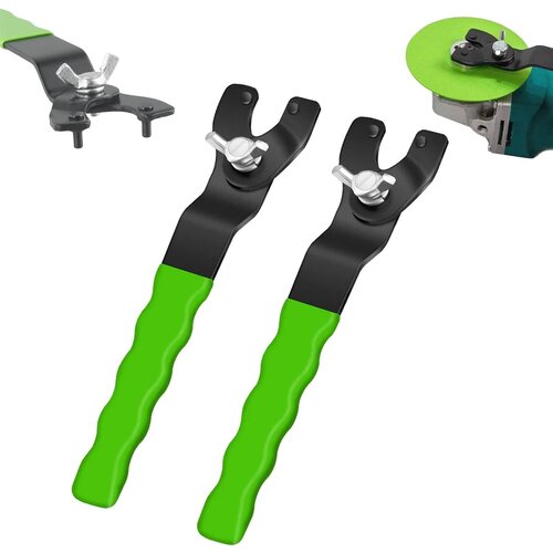 Generic Angle grinder wrench thickened disassembly tool adjustable - multifunctional adjustable wrench, adjustable wrench angle grinder, universal adjustable pin wrench for angle grinder, (21066426) Cene
