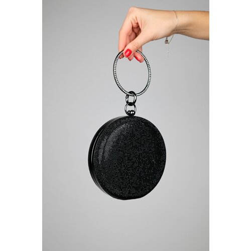 LuviShoes MARGATE Women's Black Stone Handbag Slike