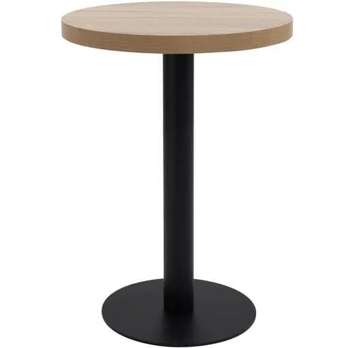  Bistro miza svetlo rjava 60 cm mediapan