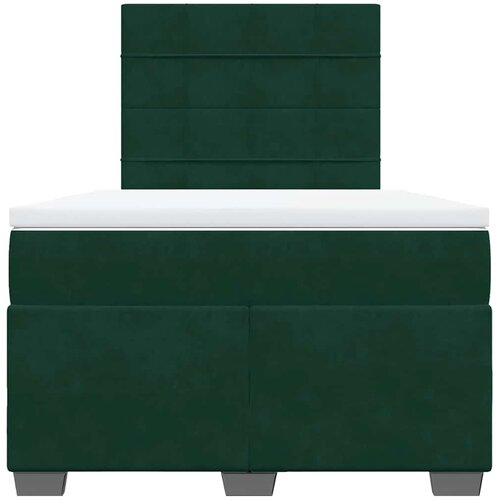 Box spring krevet s madracem tamnozeleni 120x200 cm bar&amp;scaron;unasti Slike