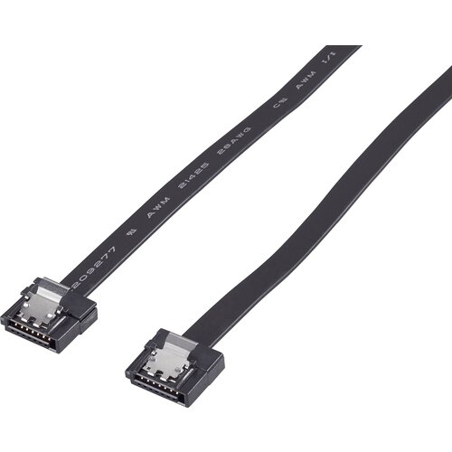 Renkforce SATA III priključni kabel [1x SATA-vtičnica 7 polni - 1x SATA-vtičnica 7 polni] 0.50 m črne barve (20416602) Cene