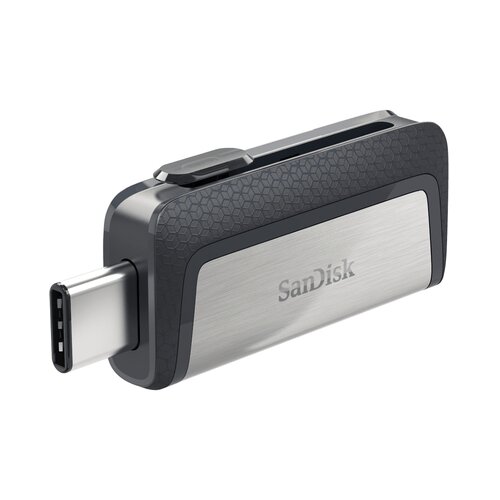 Sandisk USB pomoćna memorija Smartphone/tablet Ultra&amp;reg; DualDrive Srebrna 128 GB USB 3.0, USB-C&amp;trade; Slike