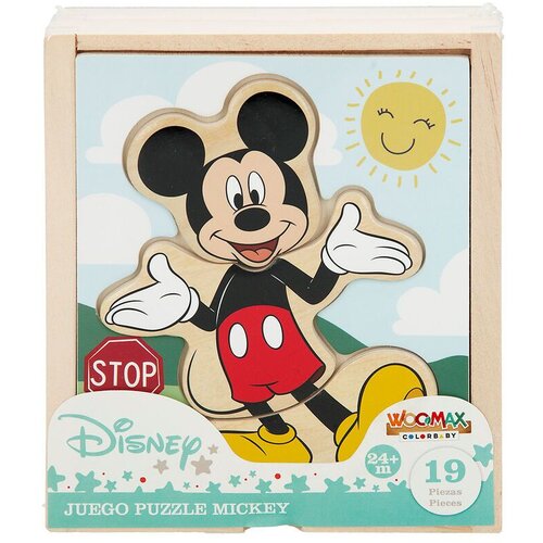 Disney Drveni puzzle Mickey Mouse - 19 dijelova, 24 mj+ Slike