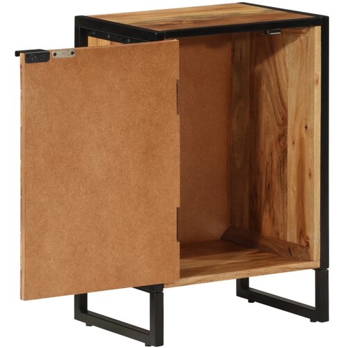 Maison Chic Kopalniška omarica - Kopalniški kabinet 40x30x60 cm akacijev les in železo, (21794520) Cene