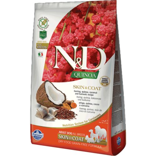 N&d Quinoa Skin & Coat, Kinoa & Haringa - 7 kg Slike