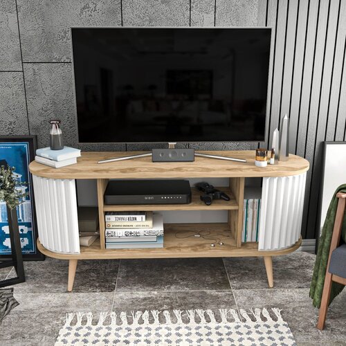 Kalune Design TV &amp;scaron;krinja Smeđe-bijelo Slike