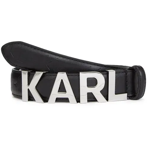 Karl Lagerfeld Remen crna / srebro