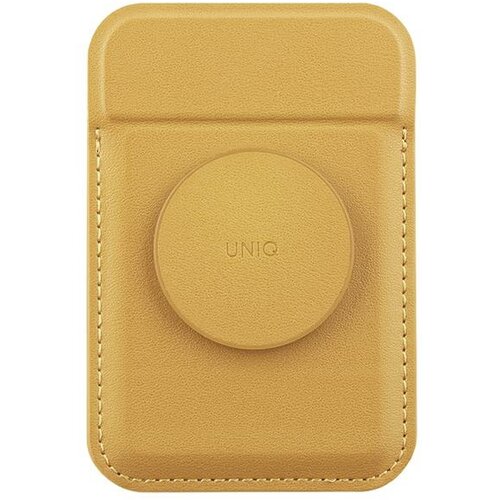 Uniq UNIKATNA DENARNICA ZA MAGNETNE KARTICE FLIXA S STOJALOM ZA IPHONE ZA MAGSAFE YELLOW, (21971847) Cene