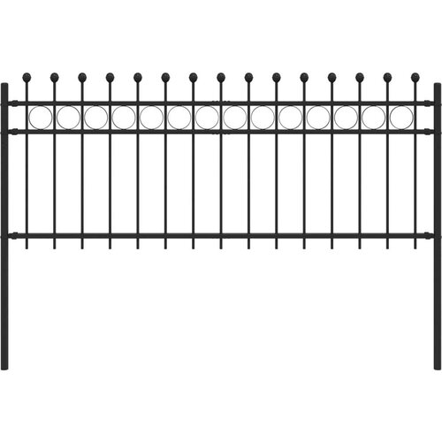  Ograda u obliku prstena Crna 200 x 130 cm Slike