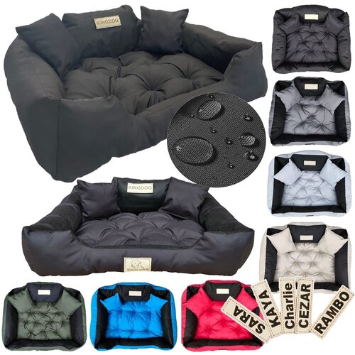 AIO FACTORY KingDog Black Vodoodporna pasja postelja Couch 55x45 cm, (21215213) Cene