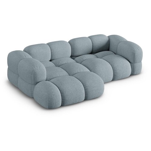 Cosmopolitan Design Svetlo modra kotna sedežna garnitura (levi kot/z ležalnikom) Loretto &amp;ndash; Slike